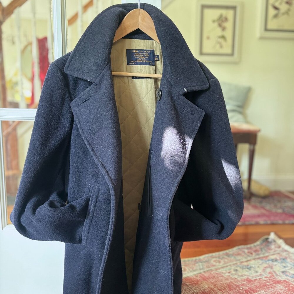 J.Crew Wool Bayswater Peacoat – Navy Coat (Men’s Medium)